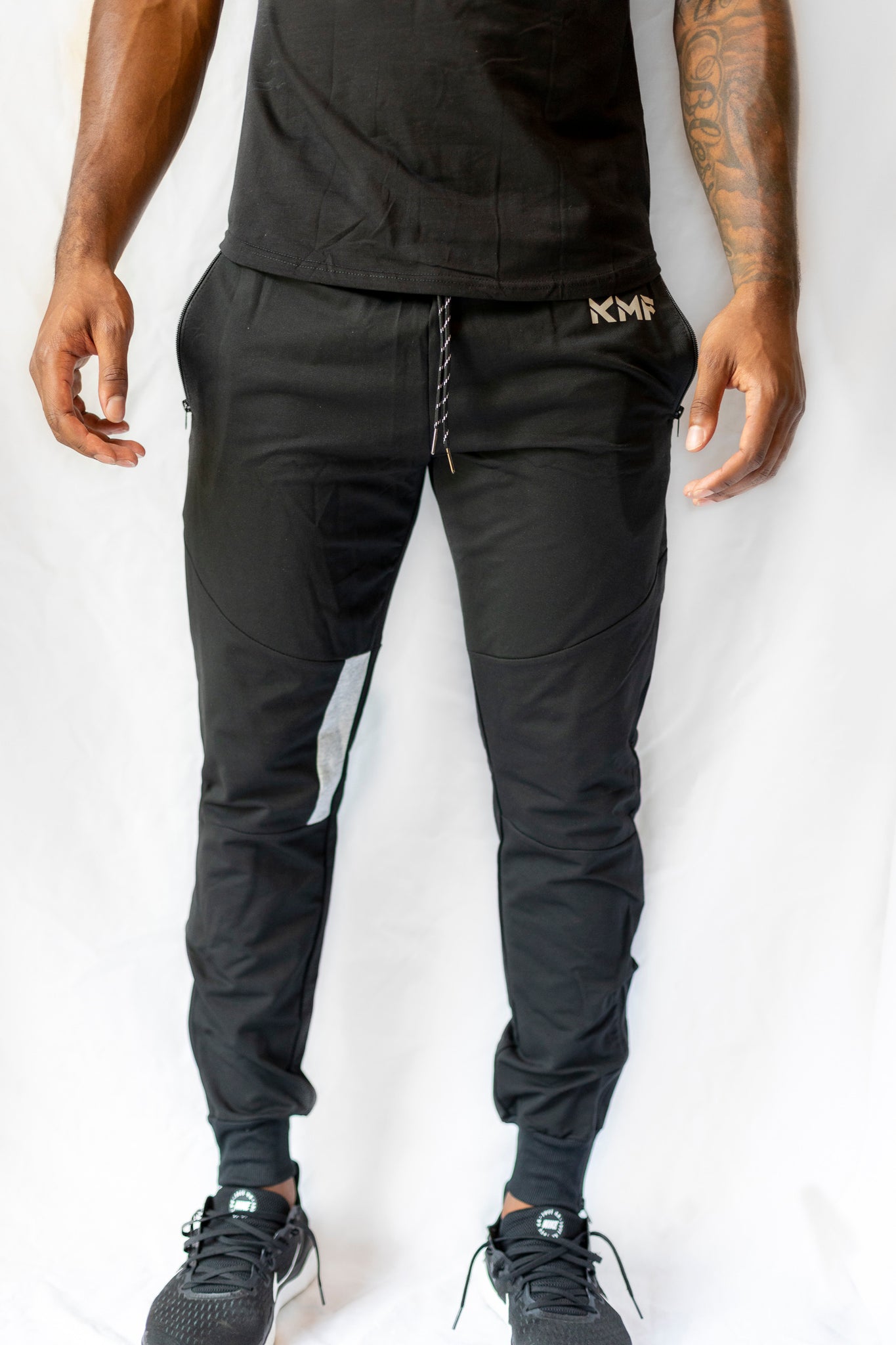 Black Zoom Tapered Joggers